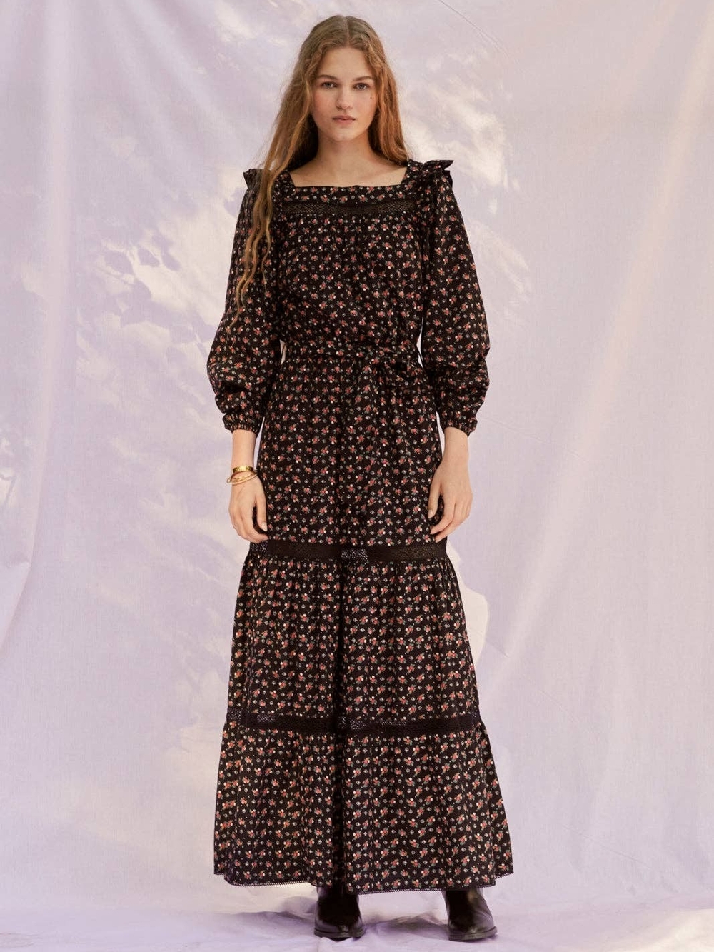 Sonmer Wendy Dress  - Bohemian Floral Maxi Dress